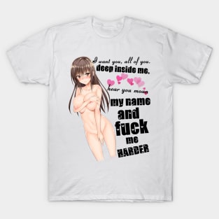 To Love-Ru - Kotegawa Yui  I want you (hentai version) T-Shirt